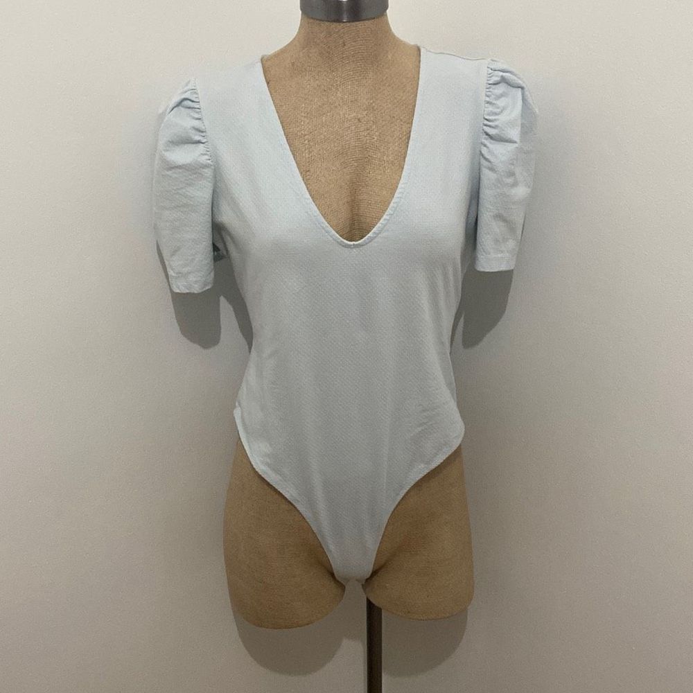 Elegant Light Blue Women's Top